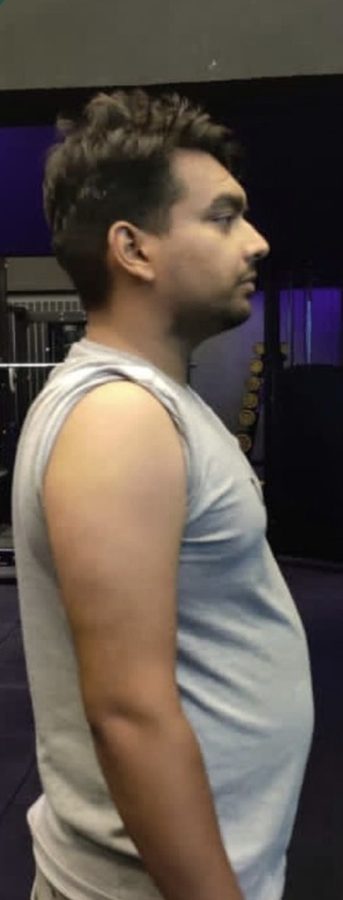 Studio group training member before